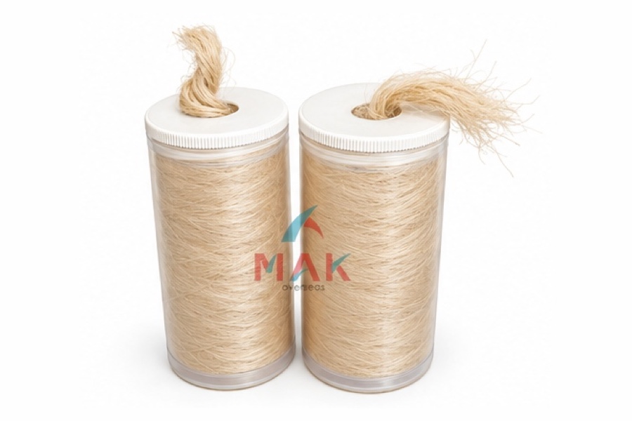 Flax spools with dispenser